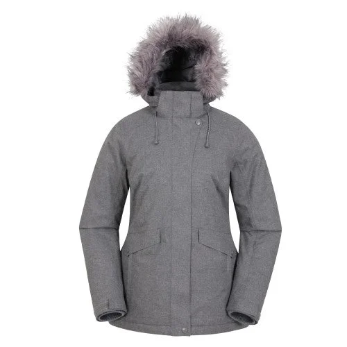 Mountain Warehouse Womens/Ladies Snow II Waterproof Ski Jacket Zip Front Button Front Snap Front