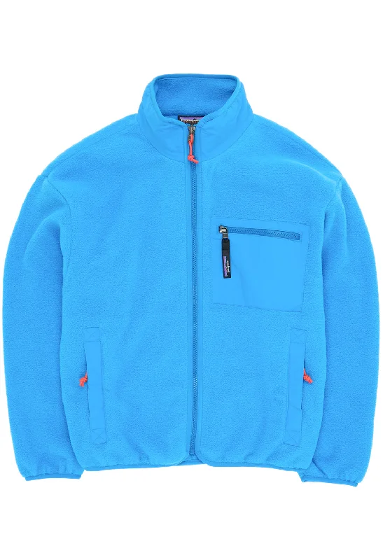Patagonia Women's Synchilla Jacket - Vessel Blue Print Jacket Jacquard Jacket Embroidered Jacket
