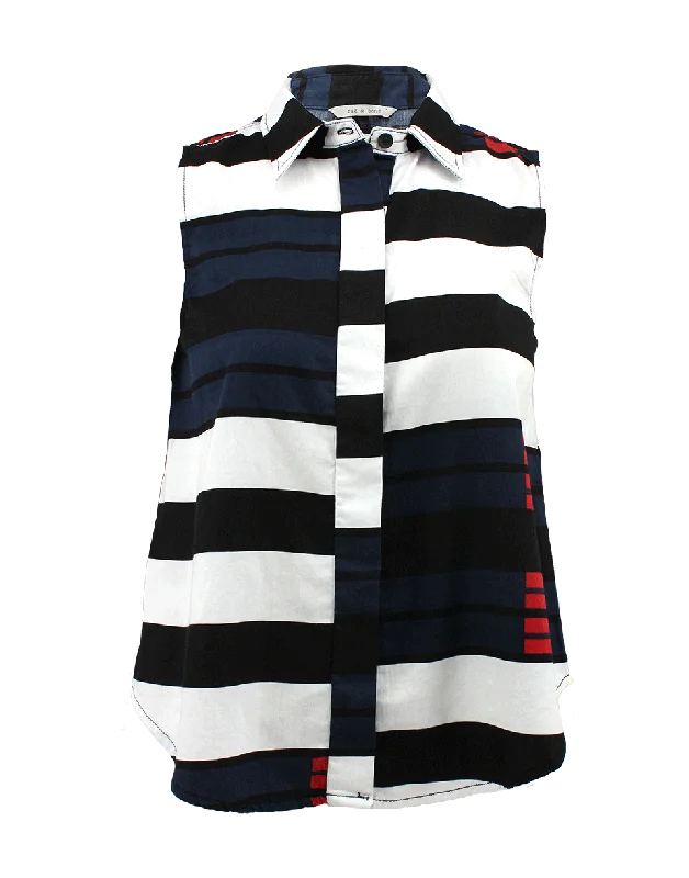 Stripe Tent Tank glitter tank top