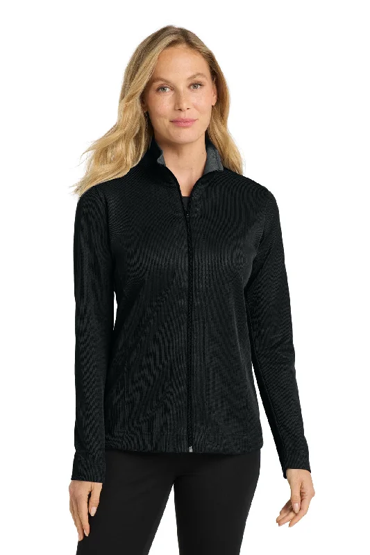 Custom Embroidered - Port Authority® Women's Vertical Texture Full-Zip Jacket. L805 Wool Jacket Cashmere Jacket Tweed Jacket