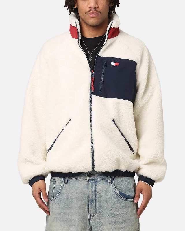 Tommy Jeans TJM Outdoor Teddy Jacket Ancient White/Multi Striped Jacket Polka Dot Jacket Floral Jacket