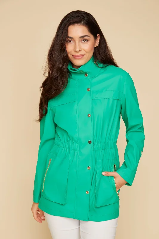 Renuar Water-Resistant Outdoor Jacket R3859L-E2183-80758 Jade Knit Fabric Woven Fabric Fleece Fabric Renuar Water-Resistant Outdoor Jacket R3859L-E2183-80758 Jade Knit Fabric Woven Fabric Fleece Fabric
