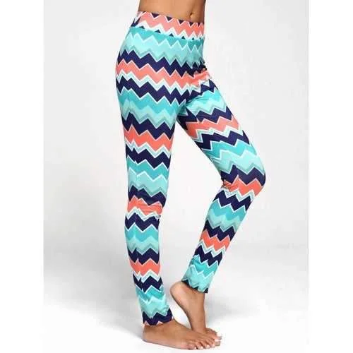 Chevron Print Flare Pants - S Lightweight Linen Pants