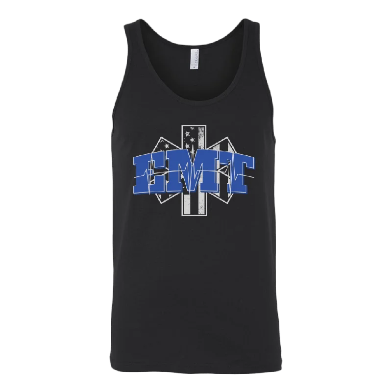 Star of Life EKG Heartbeat Line Tank Top loose fit tank