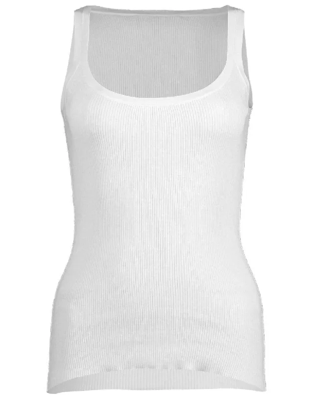 Ribbed Scoop Neck Tank lounge tank top