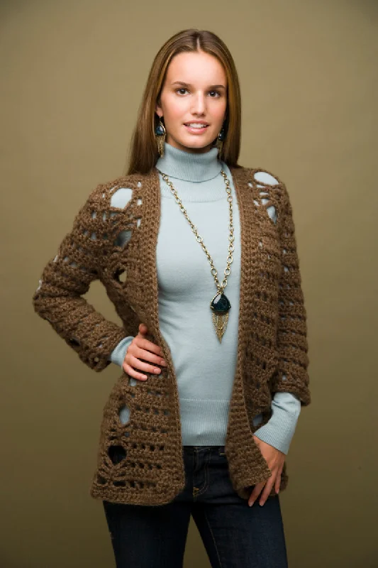 Crochet Cardigan Pattern (Crochet) Seamless Knitted Crochet
