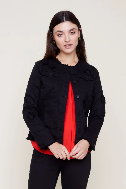 Renuar Woven Tencel Jacket R3811-E2008S-148 Black Mesh Jacket Canvas Jacket Denim Jacket