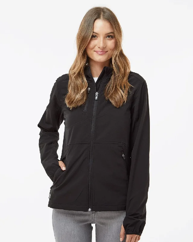 Custom Embroidery - DRI DUCK - Women's Ascent Soft Shell Hooded Jacket - 9411 Bomber Jacket Anorak Windbreaker