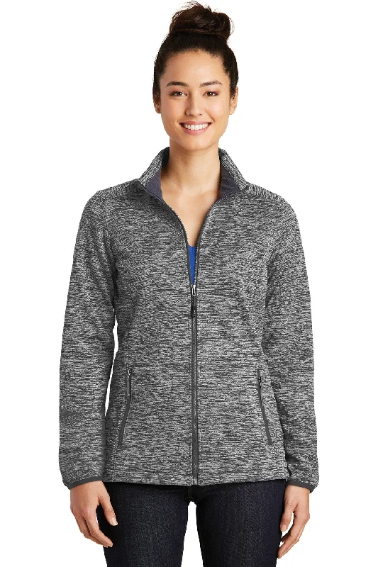 Custom Embroidered - Sport-Tek® Ladies PosiCharge® Electric Heather Soft Shell Jacket. LST30 Hooded Jacket Caped Jacket Shawl Collar Jacket