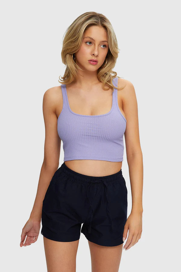 Crop Tank - Sweet Lavender cropped tank top