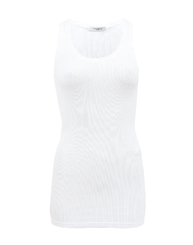 Racer Back Ribbed Tank gold tank top