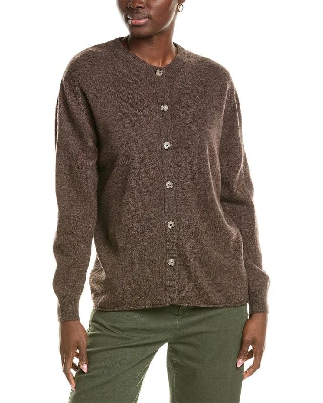 Brodie Cashmere Wool & Cashmere-Blend Oversized Cardigan Cotton Fabric Linen Fabric Terry Fabric
