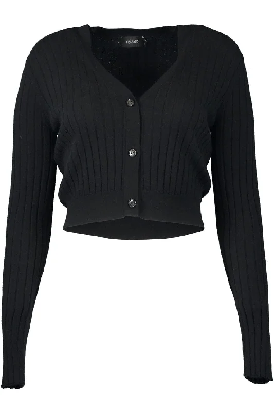 Corinne Cardigan - Black Transparent Opaque Sheer