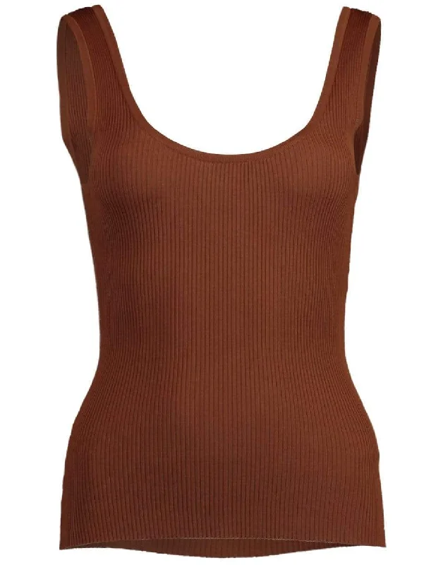 Edie Scoopneck Tank fitted tank top