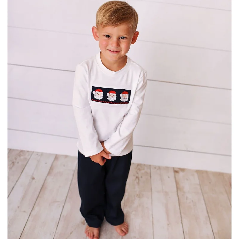 Smocked Santa Pant Set Comfortable Jogger Trousers