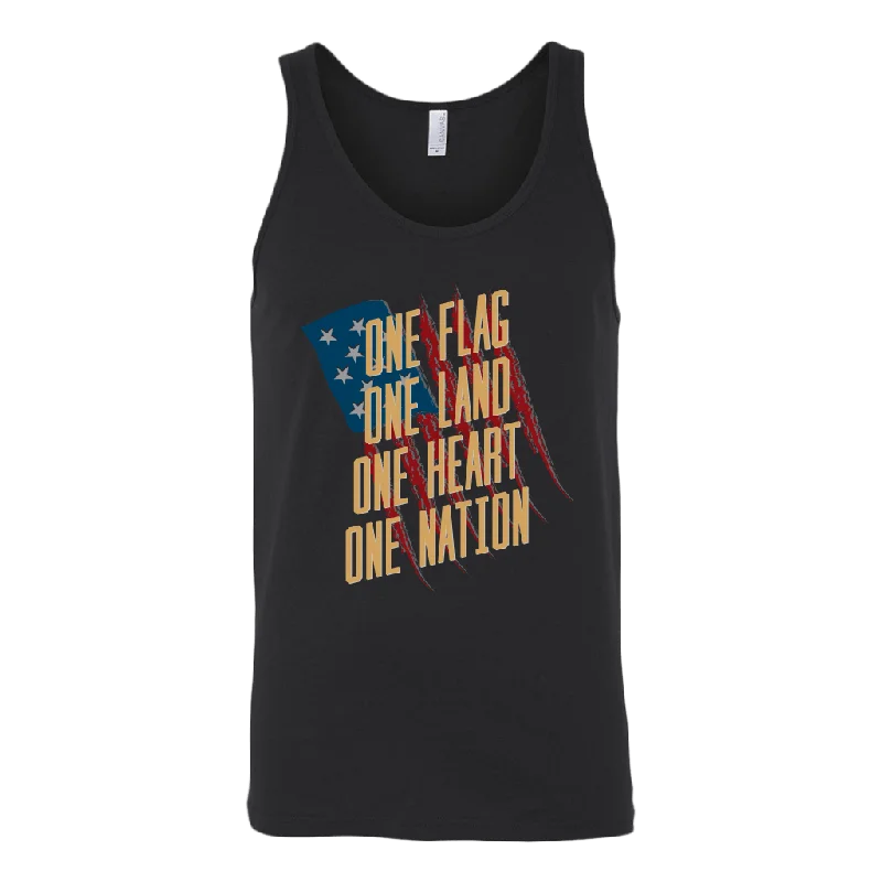 One Flag, One Land, One Heart, One Nation Tank Top flexible tank top