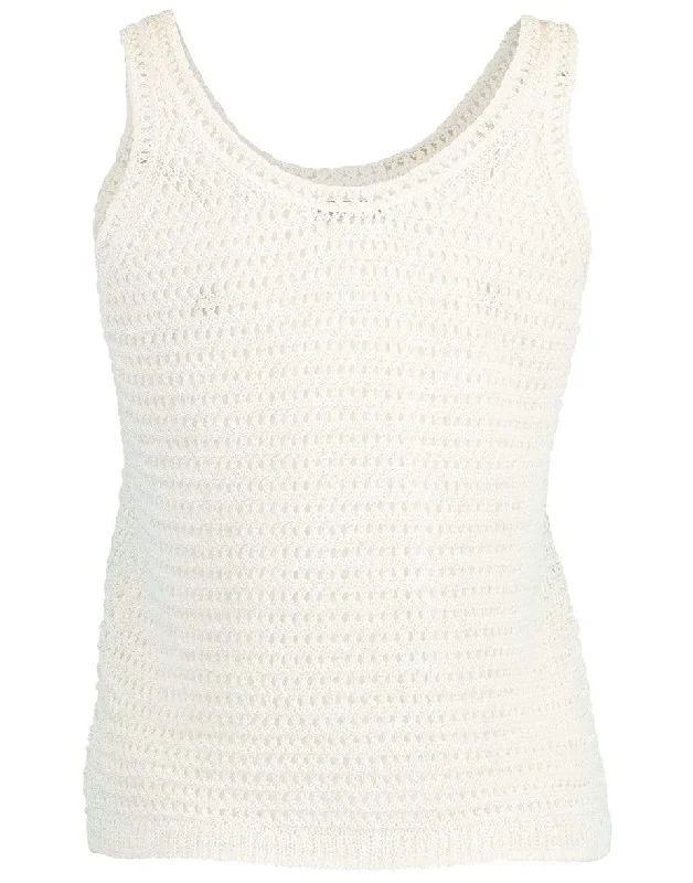 White Crochet Tank adorable tank top