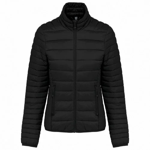 Kariban Womens/Ladies Lightweight Padded Jacket Zippered Front Buttoned Front Snap Front