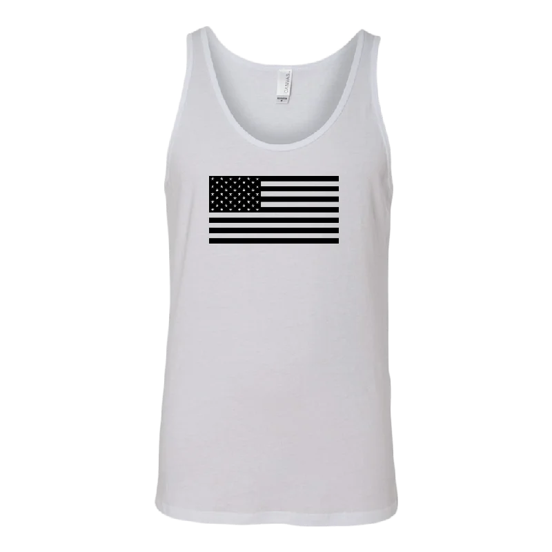 The Black USA Flag Tank Top crossback tank top