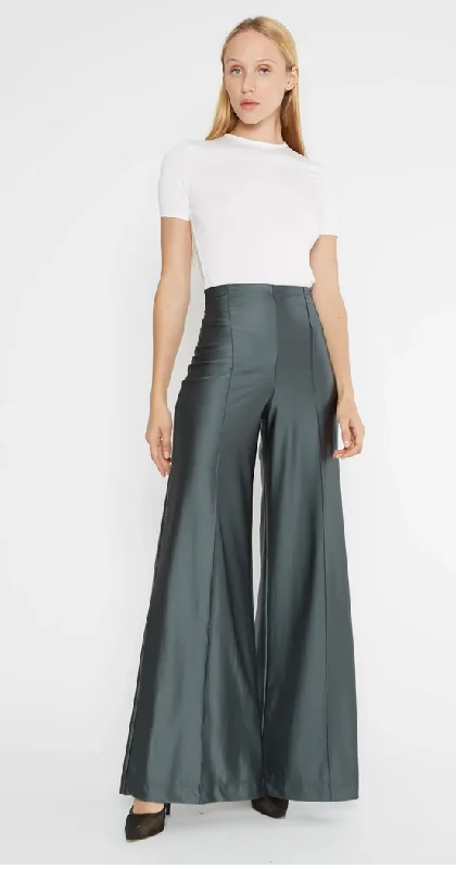 Ripley Rader Sateen Wide Leg Pant Slate Casual Yoga Pants