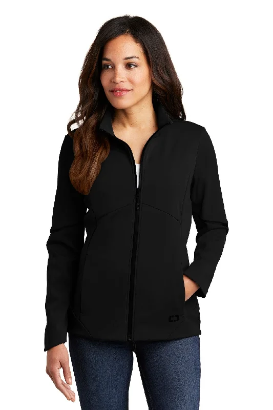 OGIO ® Ladies Exaction Soft Shell Jacket. LOG725 Print Jacket Jacquard Jacket Embroidered Jacket