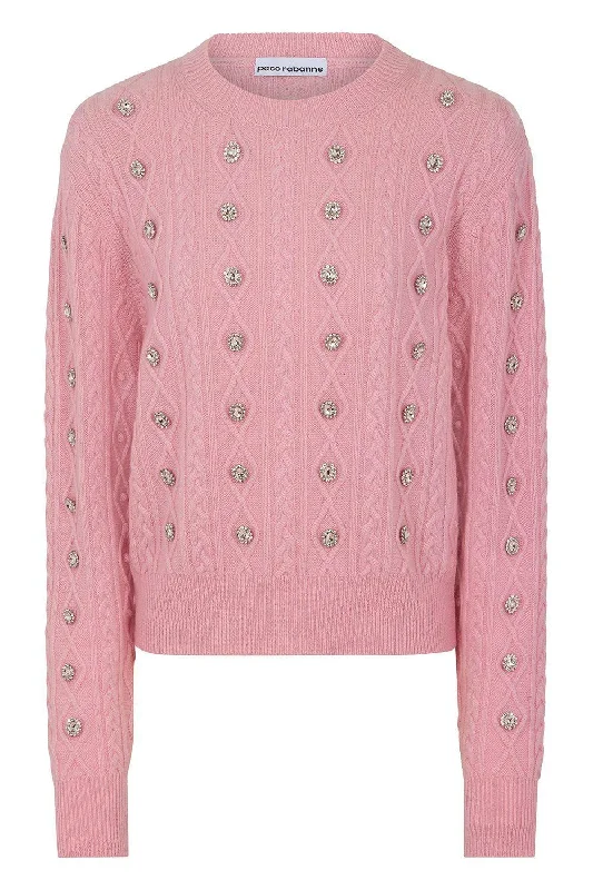 Pull Over Cardigan - Powder Pink Long Cardigan Short Cardigan Medium Cardigan