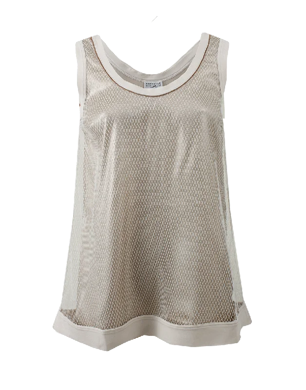 Netted Tank flowy tank top