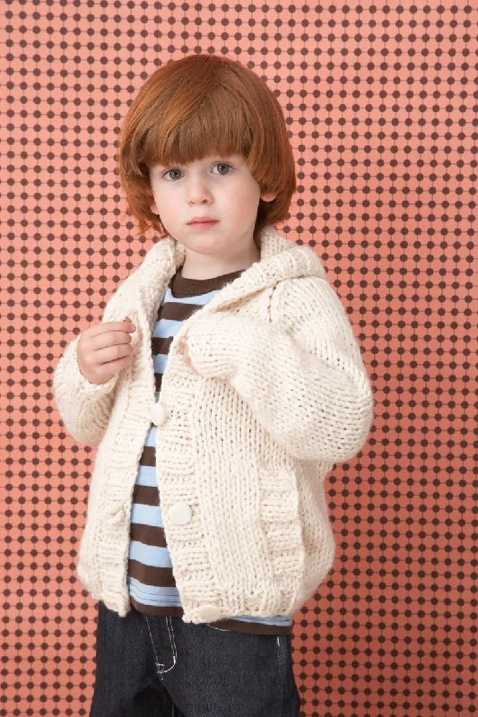 Knit Child's Raglan Cardigan Pattern (Knit) - Version 1 Lightweight Heavyweight Midweight