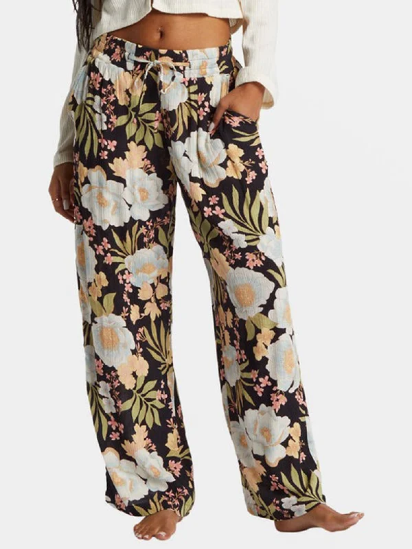 Sun Rays Pants Trendy High-Waist Trousers