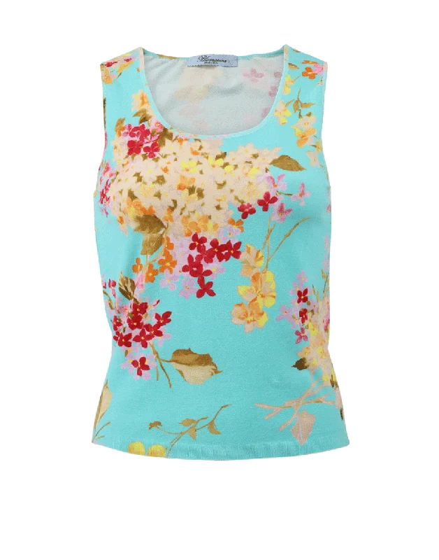 Floral Print Tank activewear tank top