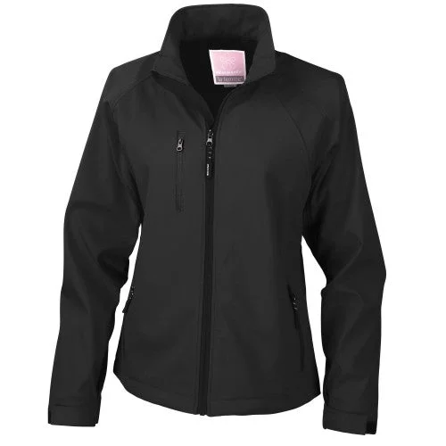 Result Womens/Ladies Soft Shell Jacket Front Pockets Side Pockets Patch Pockets