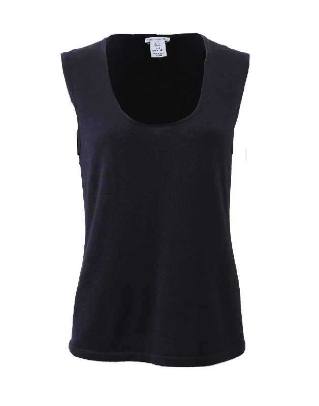 Silk Cashmere Tank gold tank top