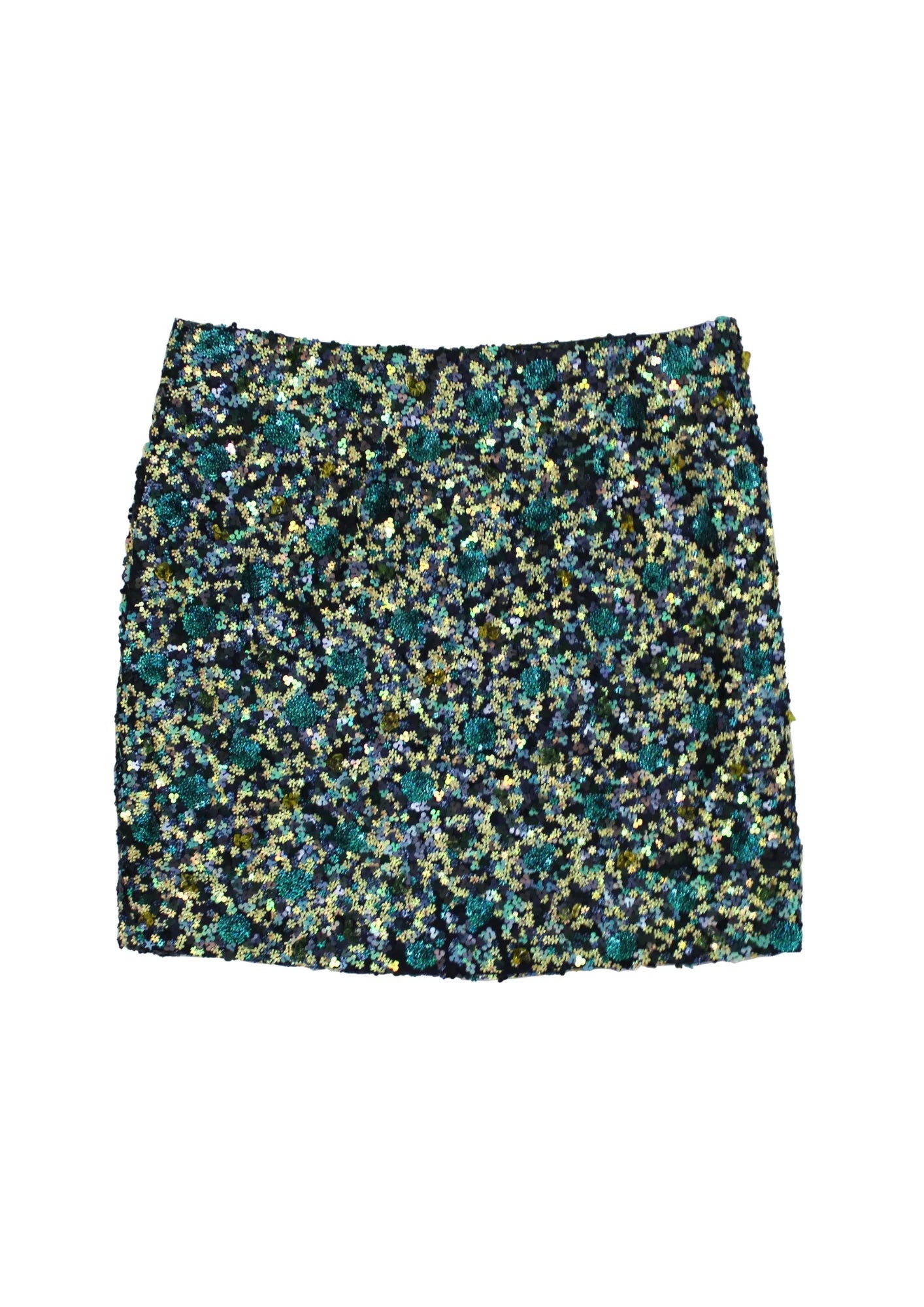 GREEN EMBROIDERED SKIRT REANNA lace skirt feminine