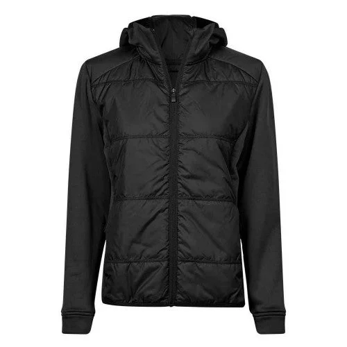 Tee Jays Womens/Ladies Stretch Hooded Jacket Quilted Jacket Puffer Jacket Insulated Jacket