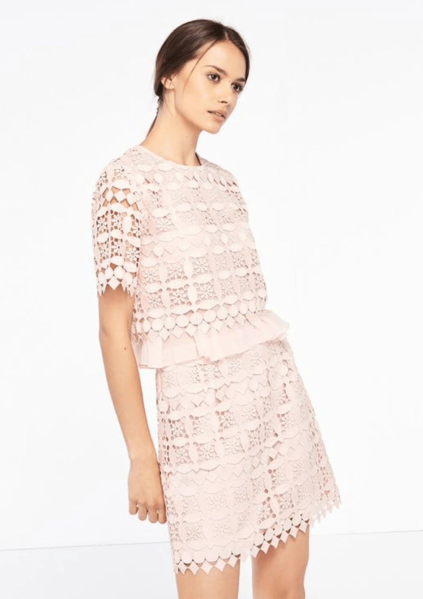 PASTEL PINK MINI SKIRT silk skirt elegant