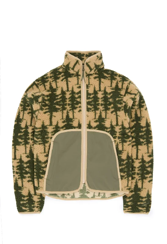 Danner Women's Wolf Creek Sherpa Fleece Jacket - Safari / Dusty Olive Trench Coat Raincoat Waterproof Jacket