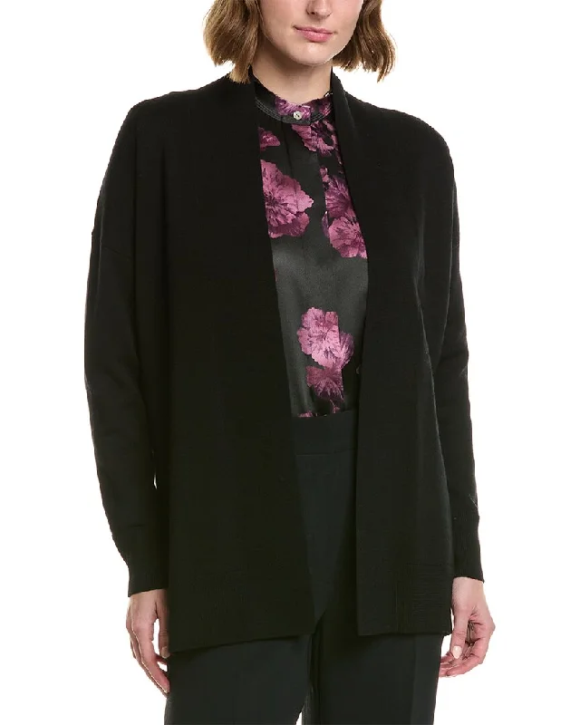 Vince Drop Shoulder Wool Cardigan Neon metallic Matte