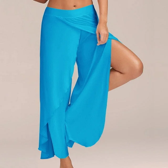 Casual Loose Split Wide Leg Pants (9 colors) Relaxed Lounge Trousers