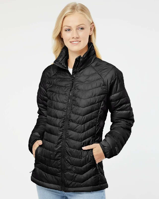 Custom Embroidery - Columbia - Women’s Powder Lite™ Jacket - 169906 Elasticated Jacket Padded Jacket Insulated Jacket