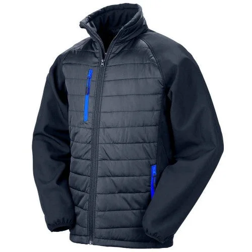 Result Genuine Recycled Womens/Ladies Compass Padded Jacket Oversized Jacket Tailored Jacket Straight Jacket