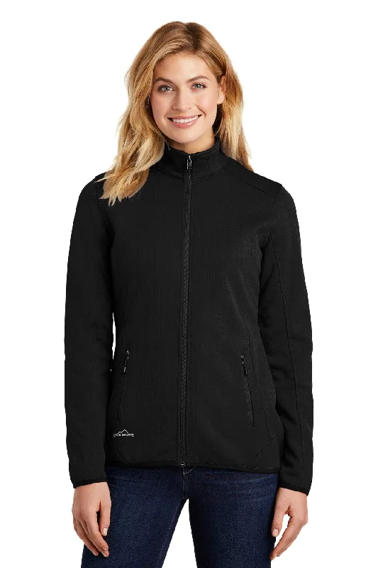 Custom Embroidered - Eddie Bauer ® Ladies Dash Full-Zip Fleece Jacket. EB243 Notch Collar Peter Pan Collar Cowl Neck