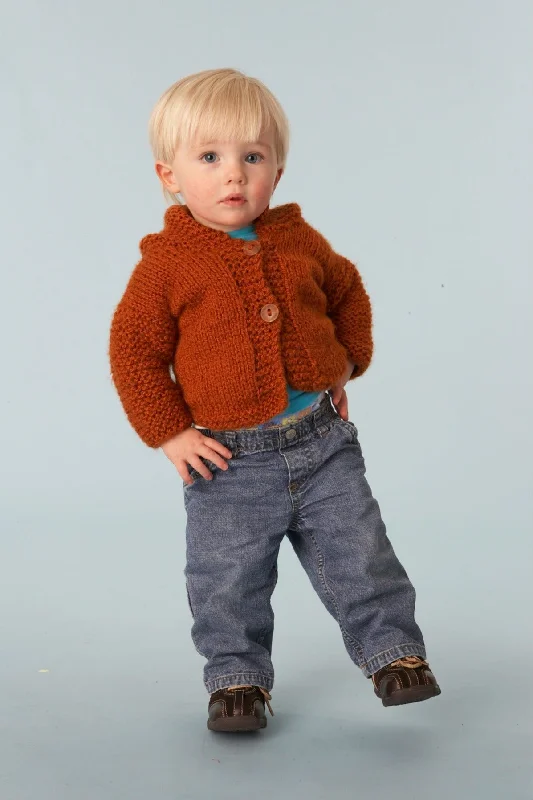 Simple Hooded Cardigan Pattern (Knit) Terry Blend Velvet Blend Canvas Blend