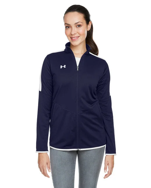 Custom Embroidered - Under Armour Ladies' Rival Knit Jacket Faux Fur Jacket Real Fur Jacket Shearling Jacket