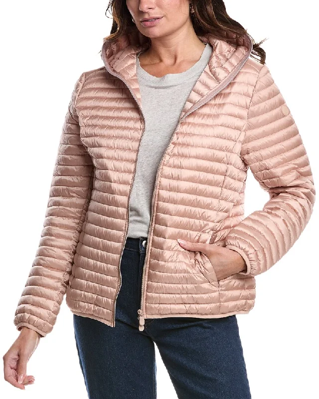 Save The Duck Lightweight Jacket Front Pockets Side Pockets Patch Pockets