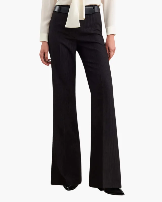 EFFY PANT IN BLACK PINSTRIPE Comfortable Cargo Pants