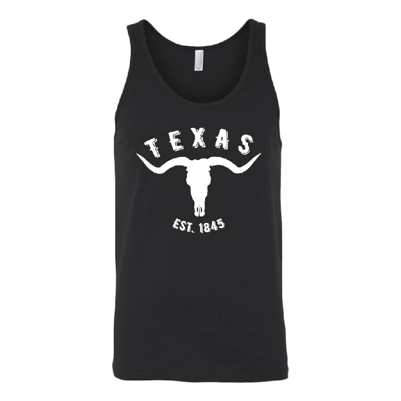 Texas Established 1845 Tank Top silver tank top