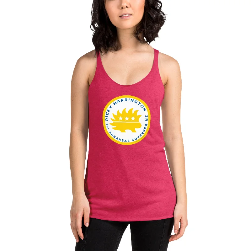 Ricky Harrington for Governor Arkansas Women's Racerback Tank yoga tank top