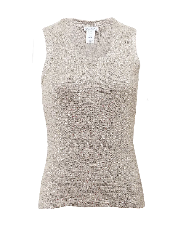 Sequin Tank boho tank top
