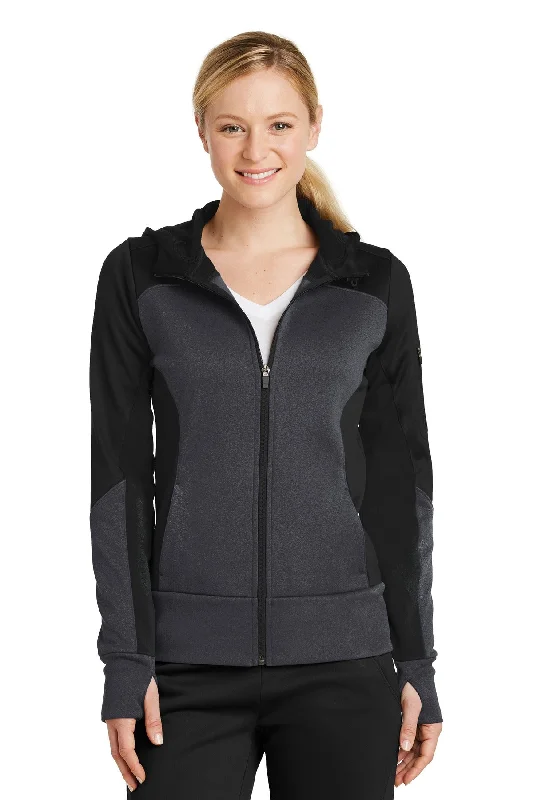 Custom Embroidered - Sport-Tek® Ladies Tech Fleece Colorblock Full-Zip Hooded Jacket. LST245 Striped Jacket Polka Dot Jacket Floral Jacket