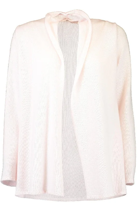 Paola Cardigan - Pink Real Fur Shearling Chenille